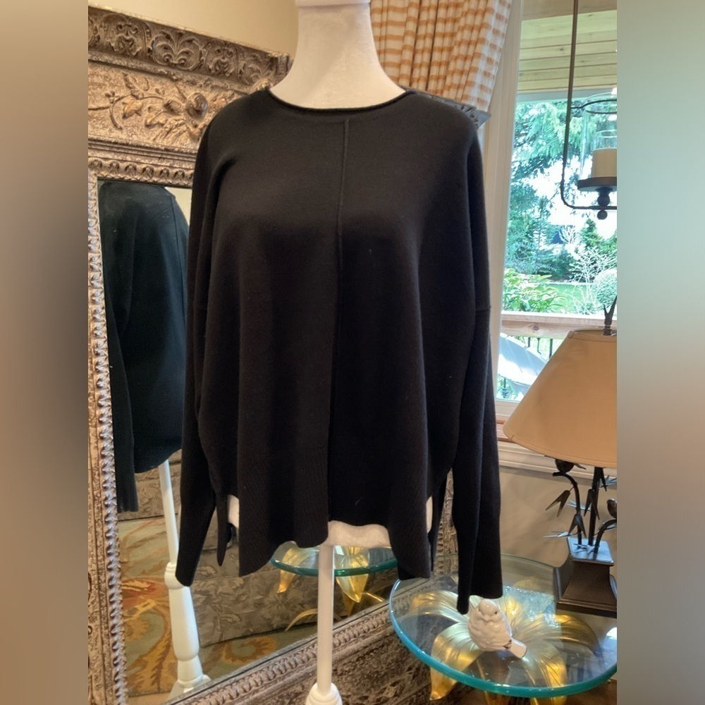 S oversized French Connection pullover sweater with  side slits.